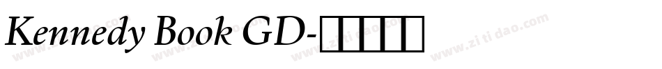 Kennedy Book GD字体转换